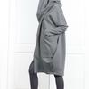 DONLAONE Oversized Hooded Long Parka for and Thick Fleece Double Solid Available in Three Colors Women's Spring, Autumn, Winter, Lining, Warm, Zipper,