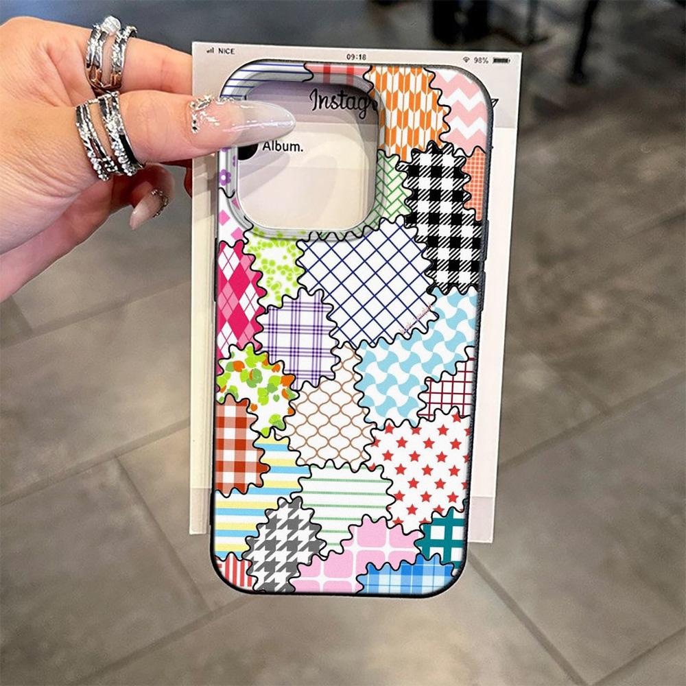 

Lychee Grain Phone Case For iPhone 17 17Air 16 15 14 13 12 11 Pro Max 14 15 16 Plus Y2K Messy Patterns Silicone Soft Cover Funda iPhone 15