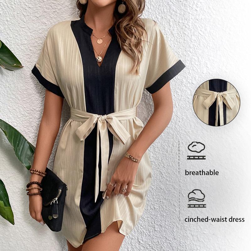 

Women s summer dress a casual and elegant dress XL абрикосовий