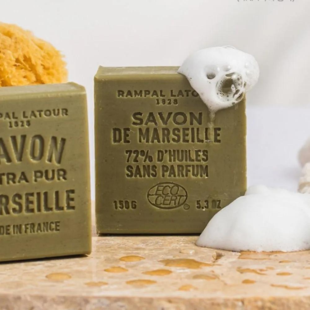 Perfume Rampal Sabon de Marseille Vert Set 450g (150g x 3) Premium Vegan Natural Organic Soap