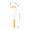 1Pcs Wheels Tube Roller Brush Paint Brush Set for Fences Furniture Pipes Tubing Fast Coverage Comfort Grip Efficient DIY