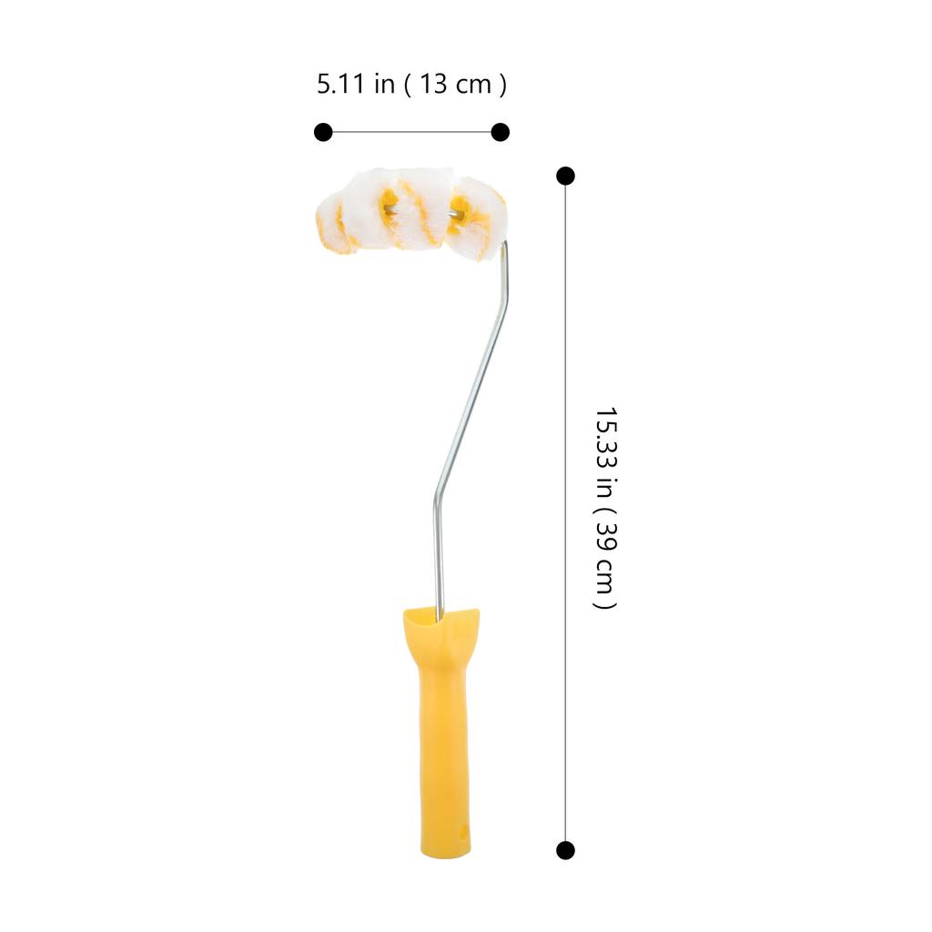 1Pcs Wheels Tube Roller Brush Paint Brush Set for Fences Furniture Pipes Tubing Fast Coverage Comfort Grip Efficient DIY