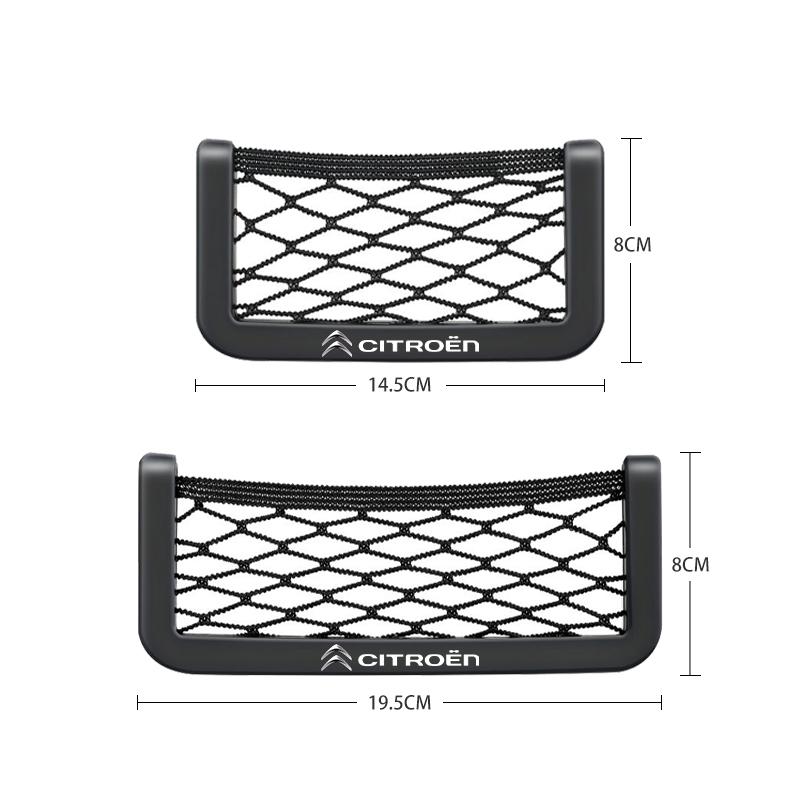 Car Net Bag Phone Holder Storage Net Box Pocket Organizer For Citroen C1 C2 C3 C4 C5 C6 C8 C4L DS3 DS4 DS5LS DS6 Accessories