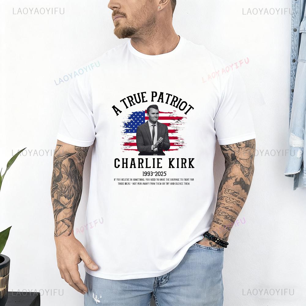 Justice for Charlie Kirk Shirt Rest in Peace Charlie Kirk 19932025 Graphic T Shirts Thank You for Your Memories Woman Man Tops