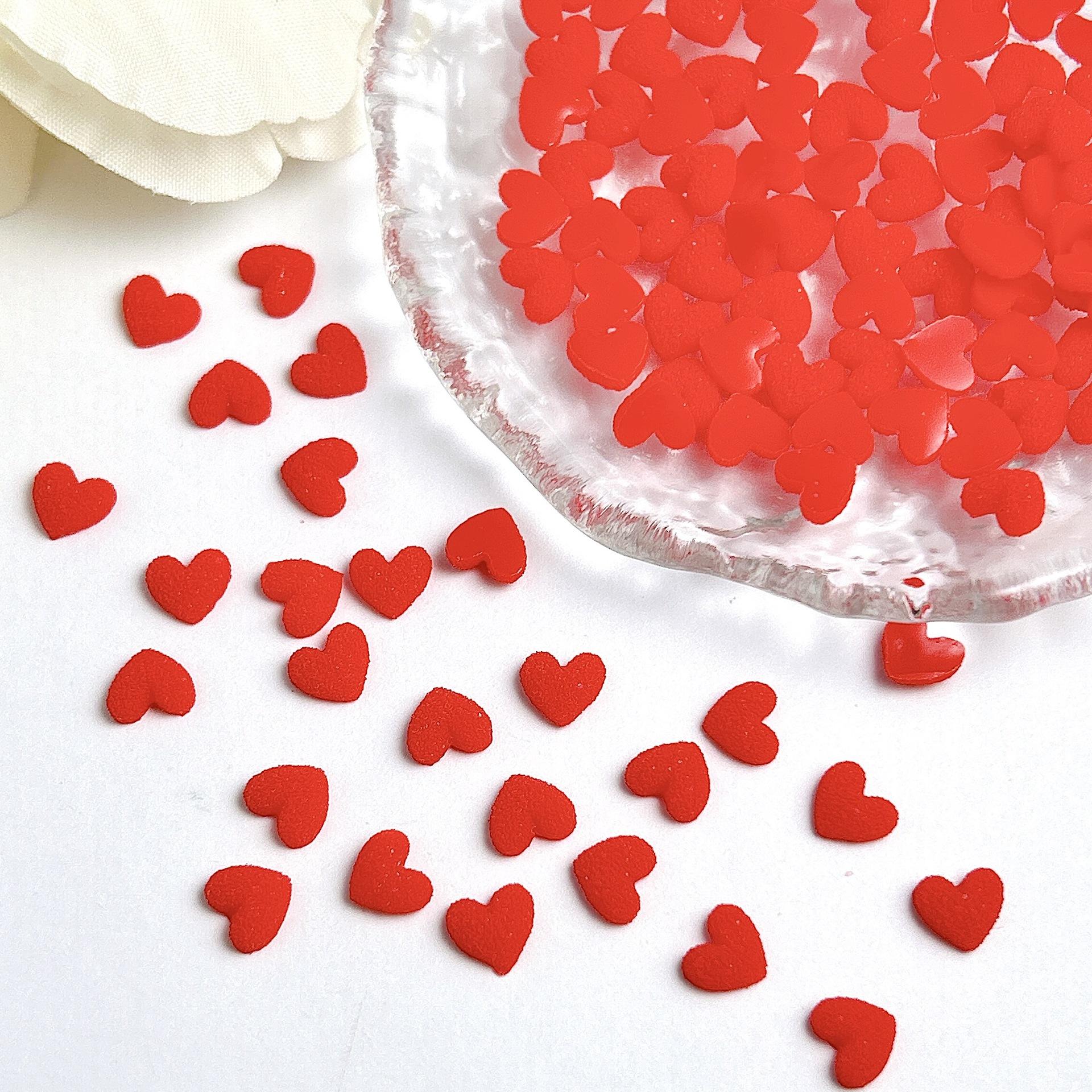 2025 Autumn Winter New Matte Texture Heart Nail Art Decorations 3D Nail Decorations Wearable Nail Accessories