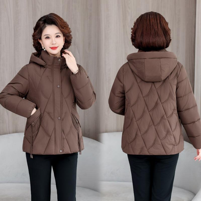 Winter new removable hat fashion cotton jacket warm medium slim short down cotton jacket