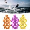 12 Pieces Hexagon Surfboard Pads Deck Decking Accessories Non Slip Mat Grip for