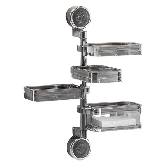 Suction Cup Storage Holder Soap Box Strong Load-bearing Multi-layer Design