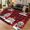 Tapis de sol thème Noël, Tapis doux, Décoration de fête intérieure pour la maison