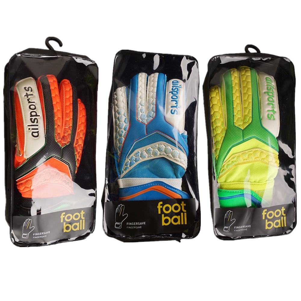 New Professional Kids Soccer Goalkeeper Gloves Women Football Goalie Gloves Goal Keeper Latex 5 Finger Save Protect Breathable