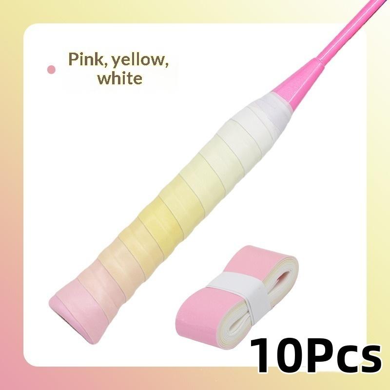 10Pcs Tennis Racket Overgrip Sweat Band Absorption Grip Pu Badminton Racket Handle Grip Tennis Griptape Padel Racket Grip