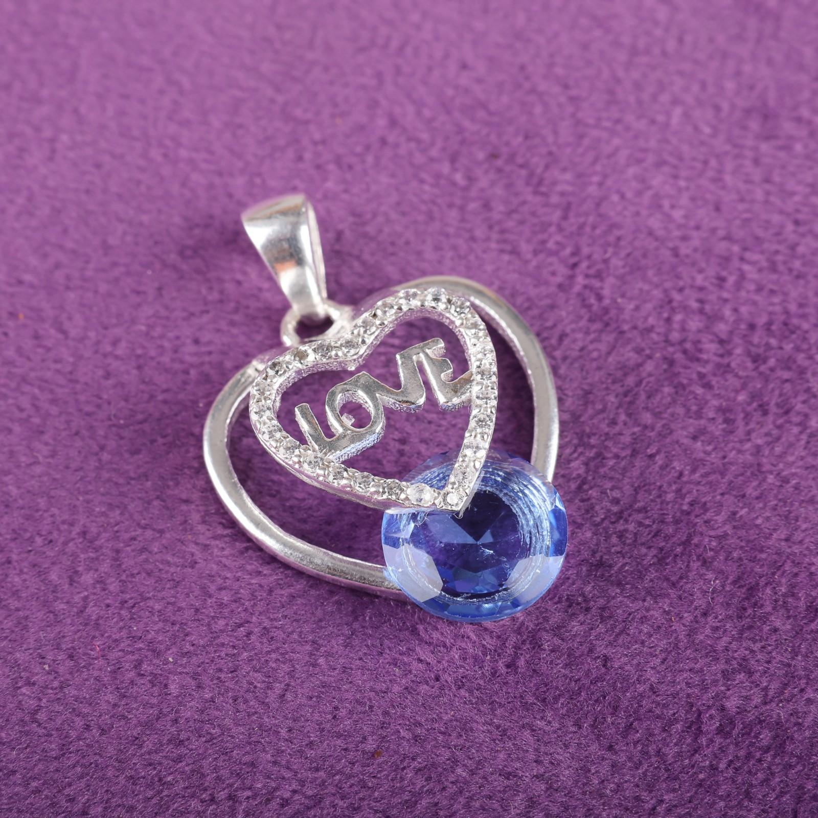 

Tanzanite Gemstone 925 Sterling Silver Jewelry Zircon Pendant 1.10 For Women CZP-3-14