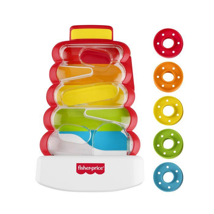 Jouet d'éveil - FISHER PRICE - JLB81 - Flipper Pyramide - 4 disques - Dès 6 mois