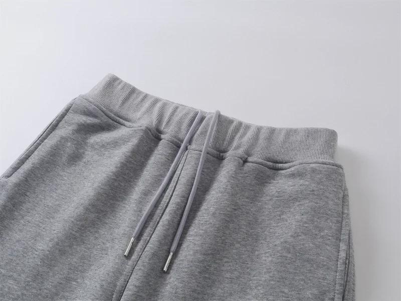 Unisex Solid Color Functional Casual Sweatpants
