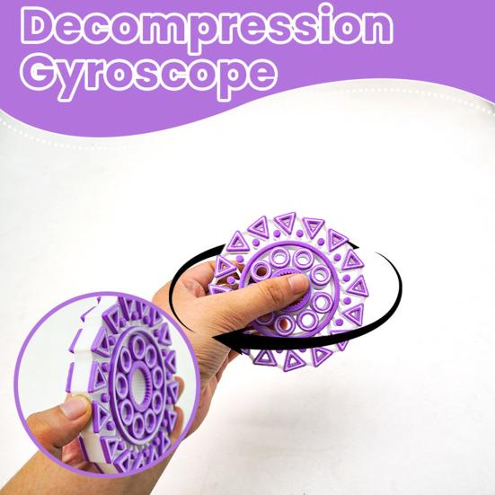 1/2 ks 3D tištěný Fidget Spinner Hračka Úleva od stresu Úzkost Děti Dospívající Dospělí Gyroskop na konečky prstů Přenosná Cestovní Senzorická Rotující Hračka
