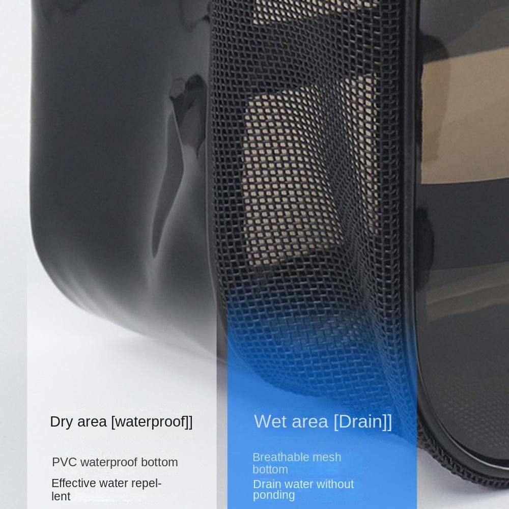 Wet-dry Separation Travel Wash Bag Clear Toiletry Storage Bag Handbag Women Cosmetic Bag Travel