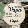 2D Flat, 1pc Vintage Aluminum Sign, German Father'S Gratitude Quote with Fist Pattern Decoration Plaque, Suitable for Bedroom, Living Room, Dining