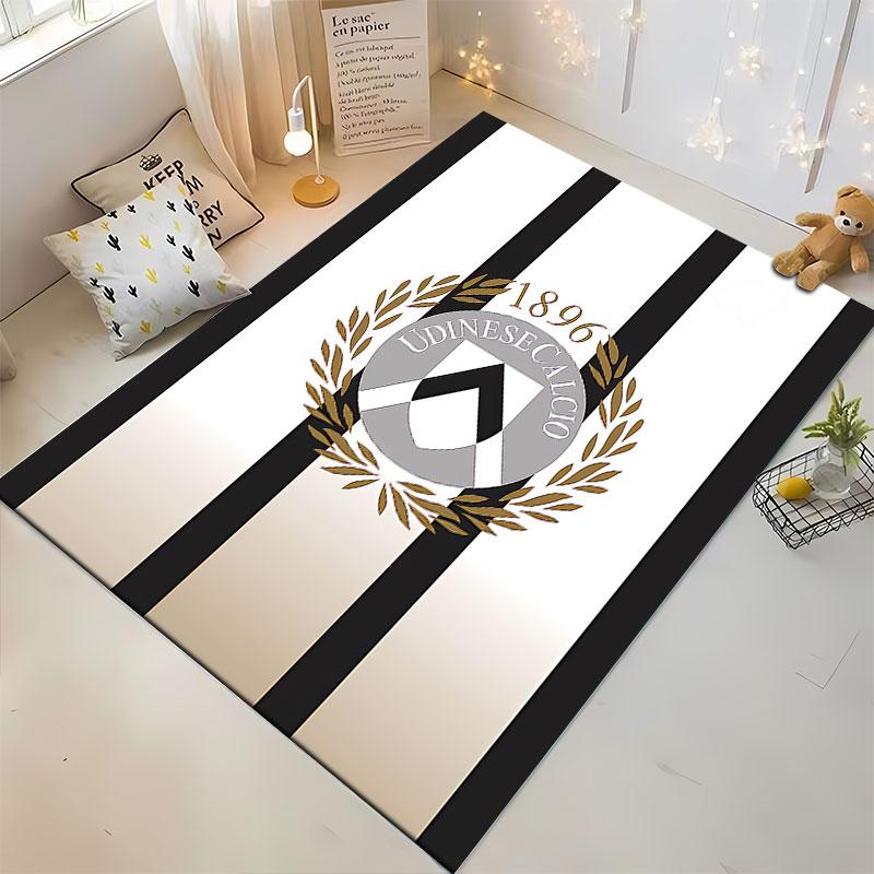 Udinese Calcio Striped Carpet suitable as a non-slip mat for the living room or bedroom sofa