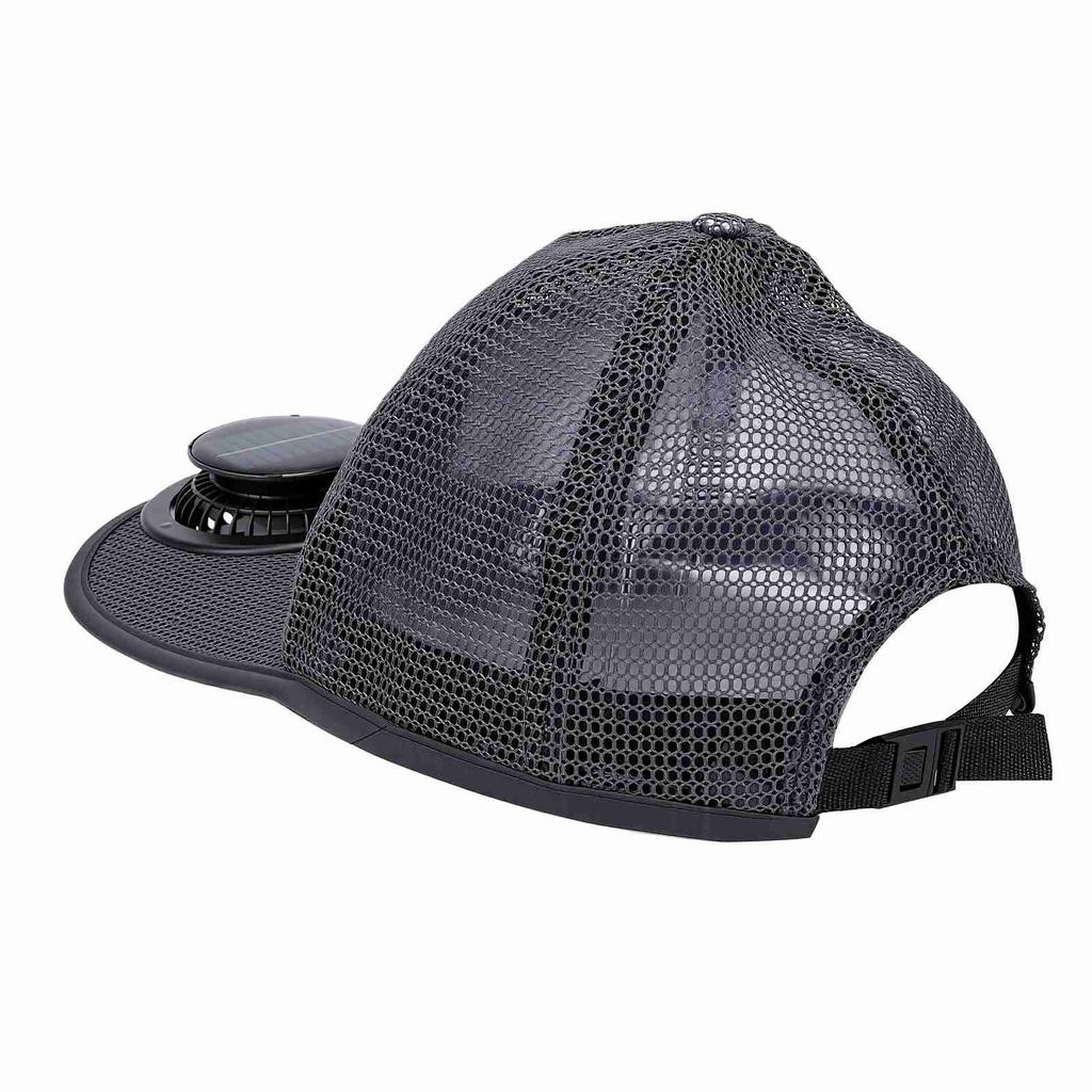 Solar Powered Fan Hat Baseball Cap Adjustable Airflow Rechargeable Breeze Cooling for Outdoor Sports Hiking Fishing