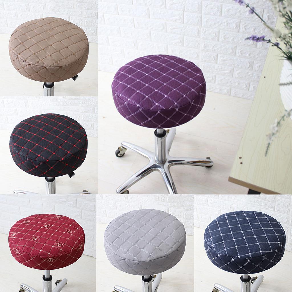 Elastic Round Bar Stool Cover Slipcover Pad 13inch, 33cm Dia - 6 Colors Available