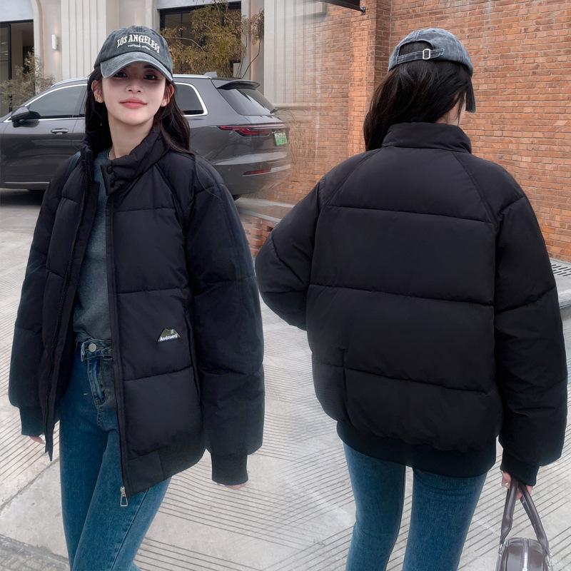 2025 Autumn and Winter New Fashion Temperament Cotton Clothes and Cotton Clothes Are Versatile Stand-up Collar Cotton Jackets Women's Short Jackets