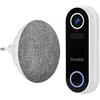 Hombli Smart Funk Sonnette de Porte avec Chime 2 avec Interphone | Caméra à Angle de 140° avec Vidéo HD 1080p | Détection de