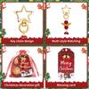24Pcs Christmas Keychain Bulk Christmas Party Favors Pendant Keyring, Charm Key Chain Craft Accessories For Xmas Supplies