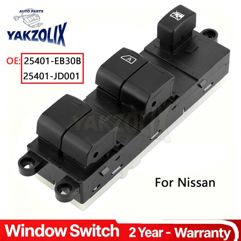 Front Left Master Electric Window Lifter Switch For Nissan Navara D40 Pathfinder R51 Qashqai 2005 2006 2007 2008 2009 2010-2016