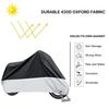 190T Motorcycle Cover Waterproof Outdoor Snowproof