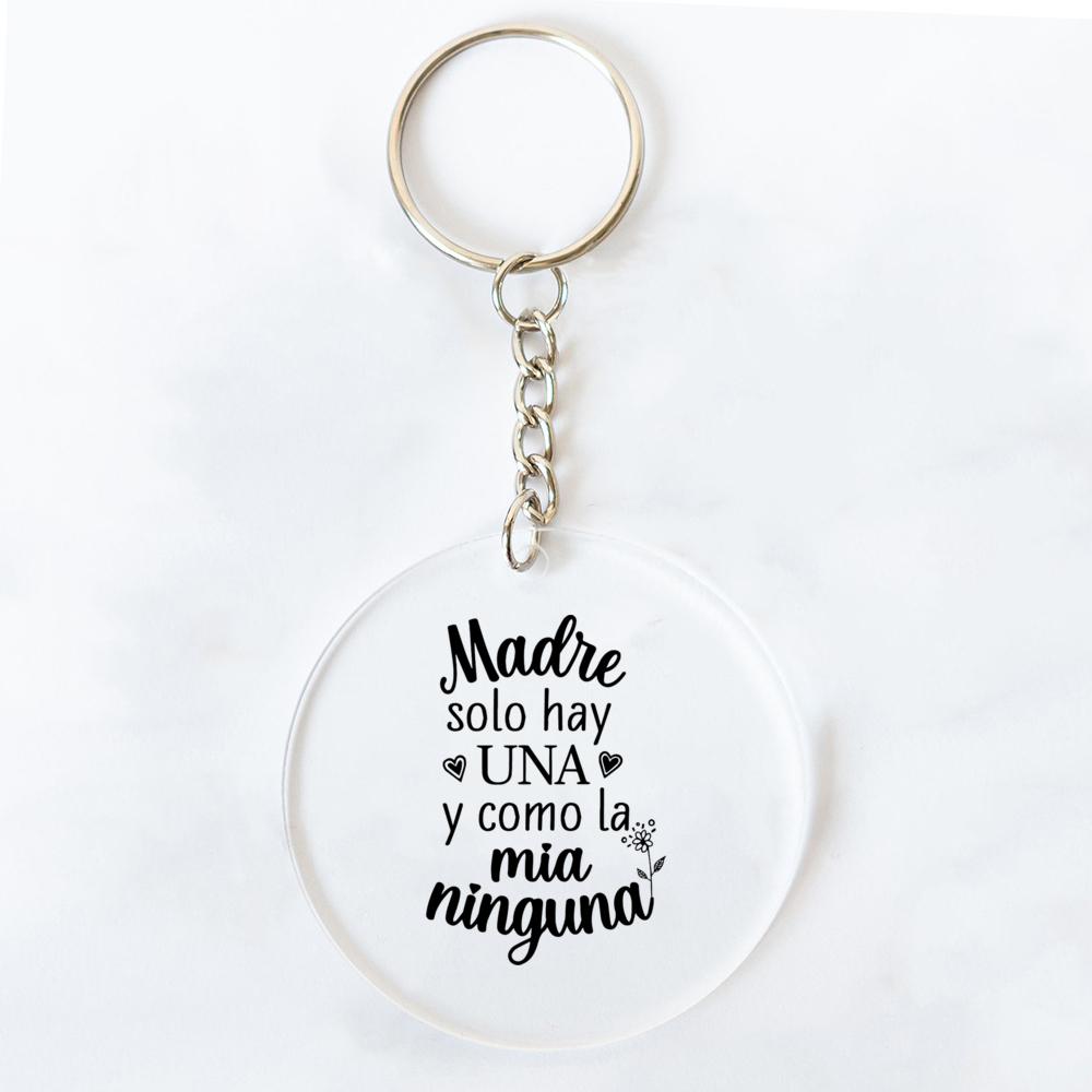 Mother There Is Only One and None As Beautiful As You Spain Mother Acrylic Key Chain Mother’day Gift Chains Acrylic Ornaments