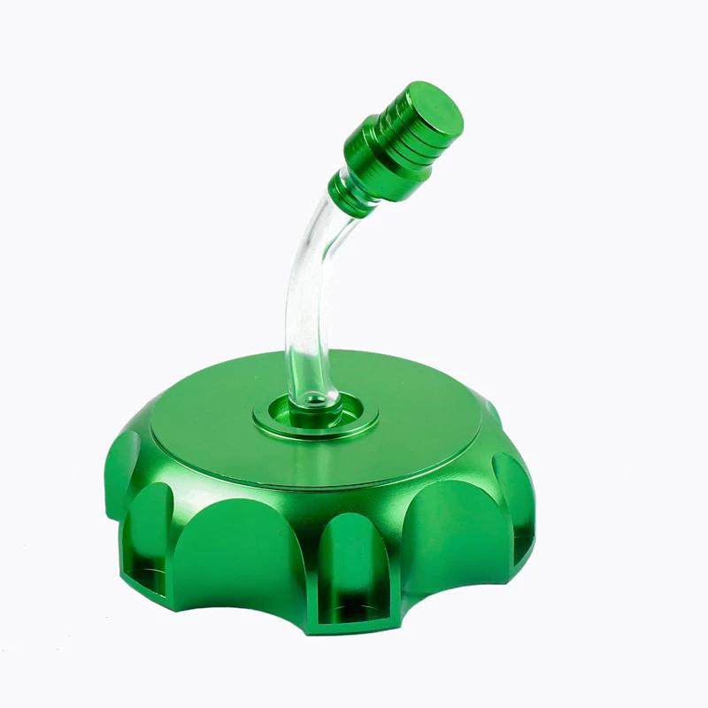 Heavy Duty Aluminum Alloy Gas Fuel Tank Cap with Vent Hose for Pit Bike Motocross - Heavy Duty Durable Cap CNC Cap