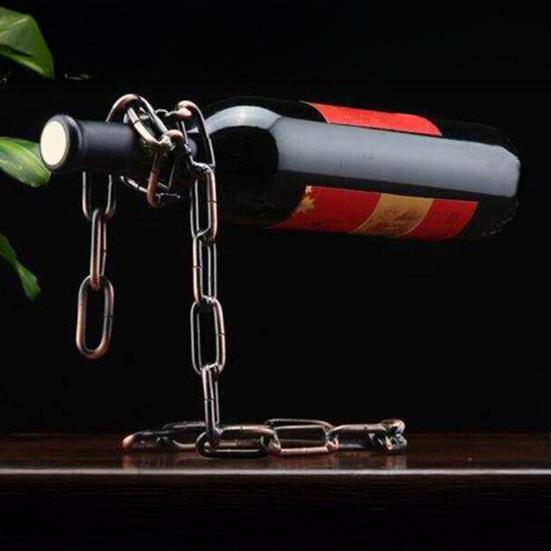 Wine Bottle Holder Modern Style Iron Plating Wine Rack Easy to Clean Countertop Wine Stand Home Bar Kitchen Decor