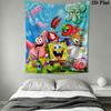 Animation Wall Hanging Printed Fabric Blanket Decorative Tapestries for Bedroom Living Room Home Decor