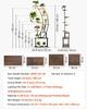 Plant Stand Indoor with Grow Lights, 160cm Tall 9-Tier Lighted Plant Shelf, Metal Corner Plants Holder, 3 Timer & 10 Brightness, Curve-Shaped Flower