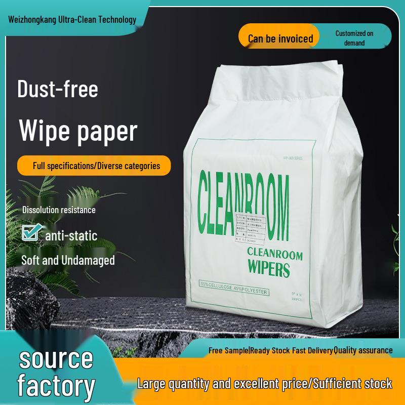 Белые Безворсовые Промышленные Впитывающие Масло и Воду Салфетки для Прецизионного Лабораторного Использования 6x6 inches / 300 sheets