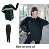 Plus Size Yoga Set: Long Sleeve, Loose, Mid-Length, Quick-Drying, Slimming Fitness Activewear
