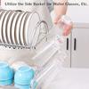 2 Ebenen S-förmiger Abtropfständer Abtropfgestell Haushalt Waschen Küchenzubehör Spüle Abtropfgestell Abtropfgestell Organizer