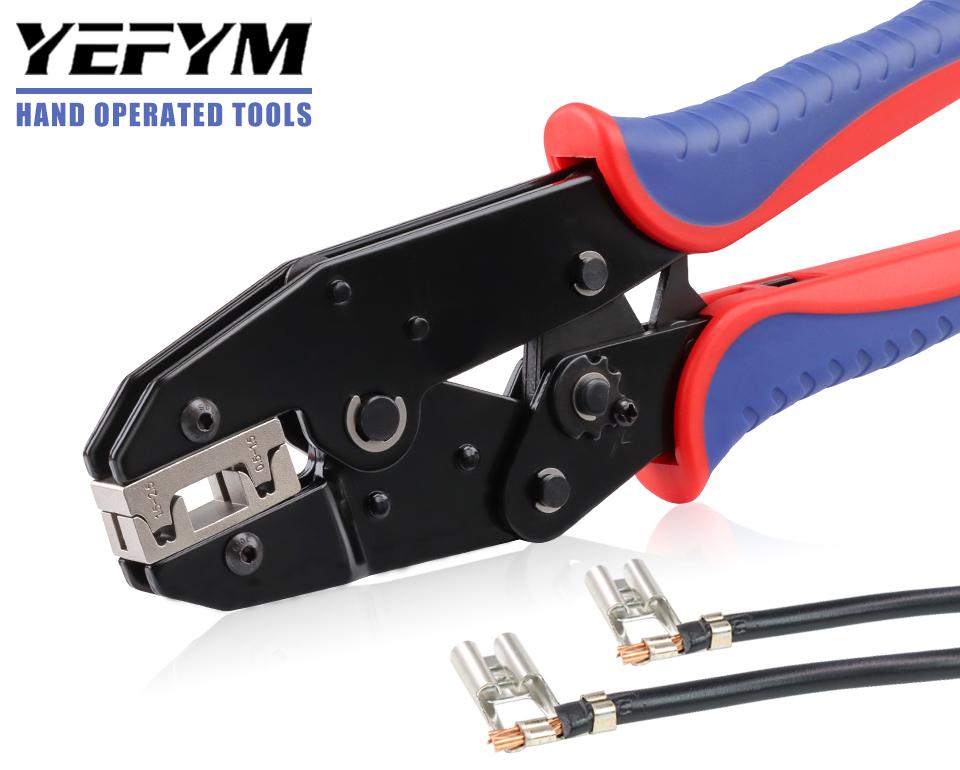 

Инструмент для обжима клемм типа «флажок», клещи для обжима проводов с храповым механизмом. Подходит для AWG 20-13(0,5-2,5 мм²)и служит в качестве электрического обжимного инструмента.