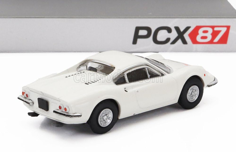 PCX87 Ferrari Dino 246 GT White Dino 246 GT Diecast Car HO Scale 1/87