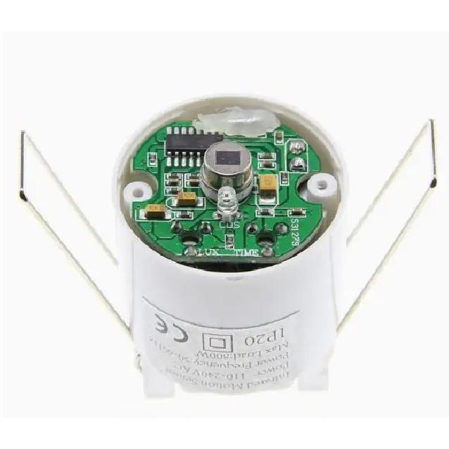 DC12V-24V Mini Einbau PIR Decken Präsenz Bewegungssensor Detektor Schalter mit potentialfreiem Kontakt Ausgang