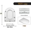 One-Button Quick-Release Soft-Close Thickened U-Shaped Toilet Seat