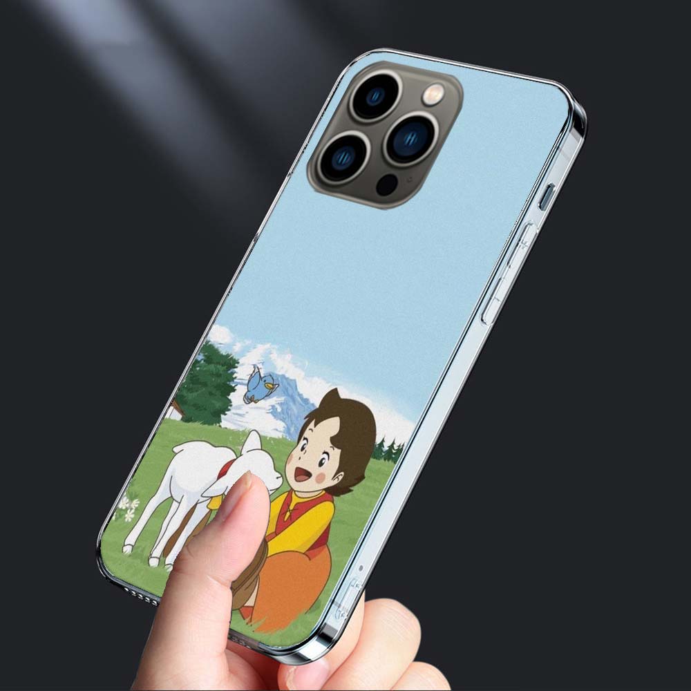 

Heidi Cartoon Phone Case For Iphone 16E 15 Pro 14 Plus 17E 16 17 Pro Max Air 11 12 13 Mini Shockproof Capa Cute Cover TPU Cle iPhone 17 Pro