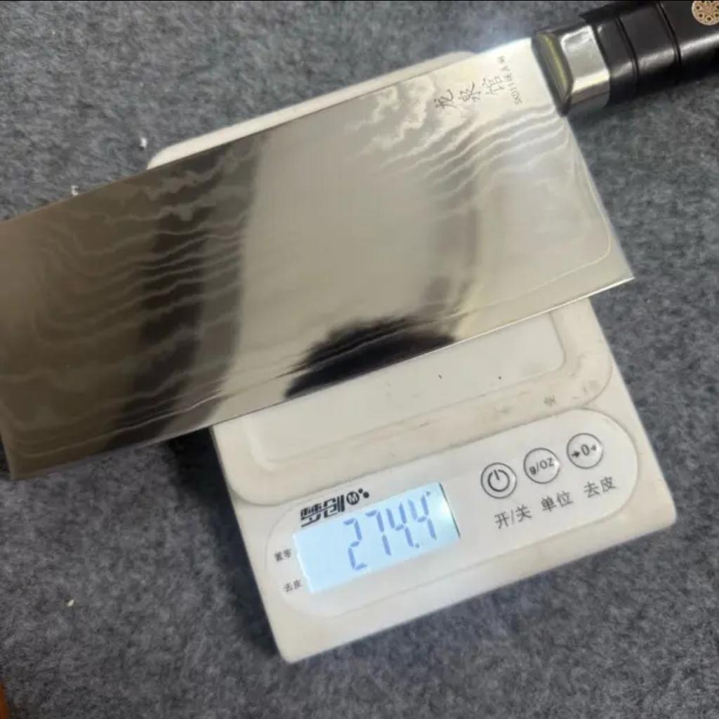 8 Inch Slicing Knife SKD11 Mode Steel Core Damascus Steel Blade Ebony Handle Cutting Vegetables Cleaver Meat Kitchen Knives