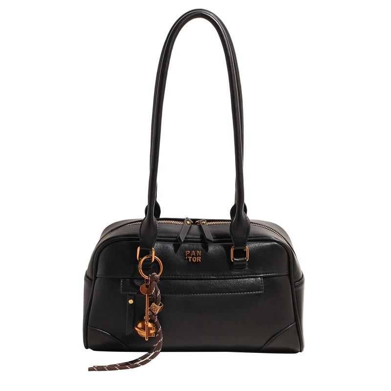 IELGY Ladies Retro Simple Commuter Handbag - Large Capacity No Pendant