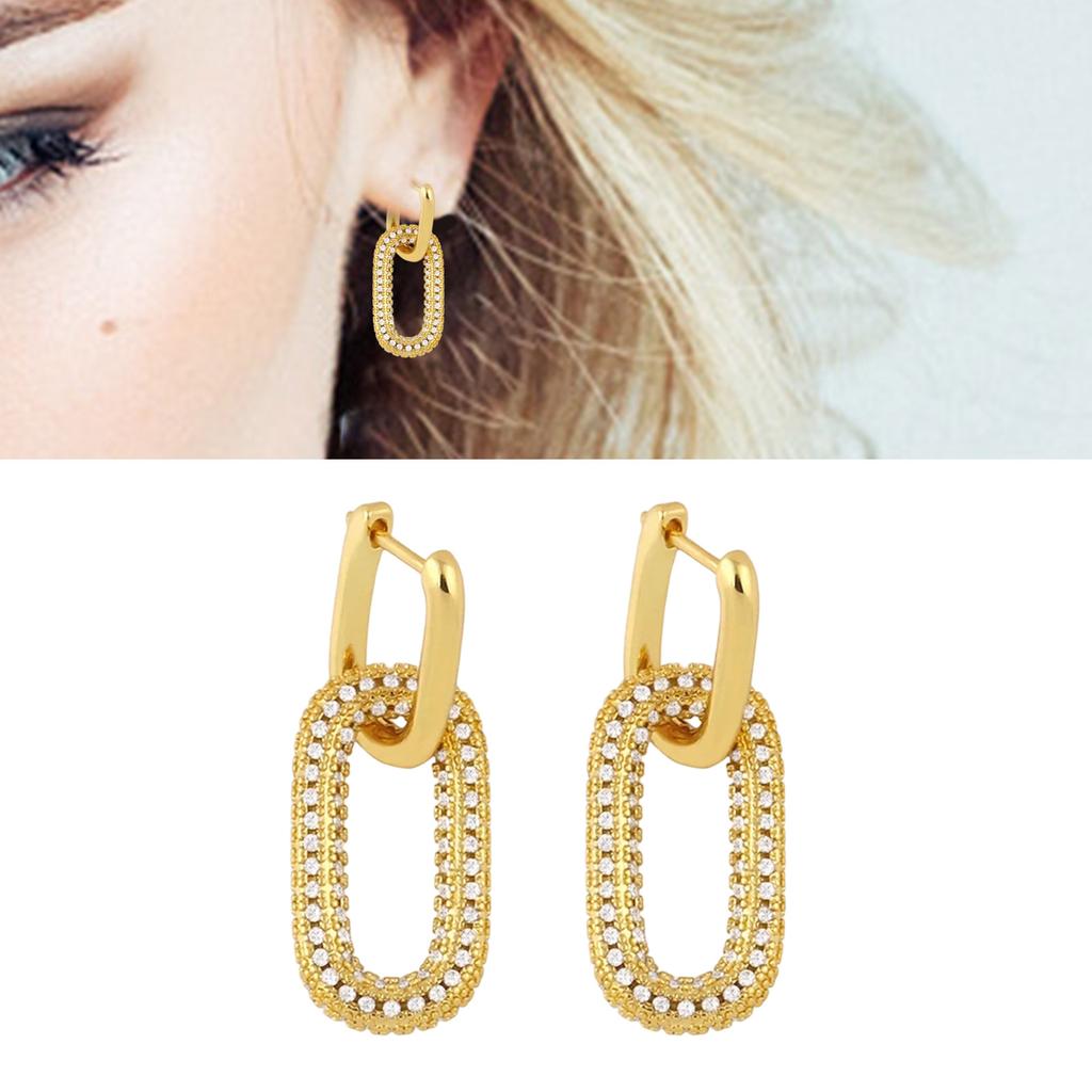 Unique Heart Ear Buckles Star Charm Earrings Geometric Fashion Females Ear Jewelry Suitable for Party and Daily Wear