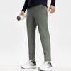 FILA Solid Color Mid Waist Simple Straight Fitness Casual Pants Men Bottoms Stone-Olive A11M411806F-KK