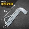 Snap L-Pins for Weight Distribution Hitches 1/4 by1 3/4 L-Pins with Integrated Snap Clip Minimize Noise