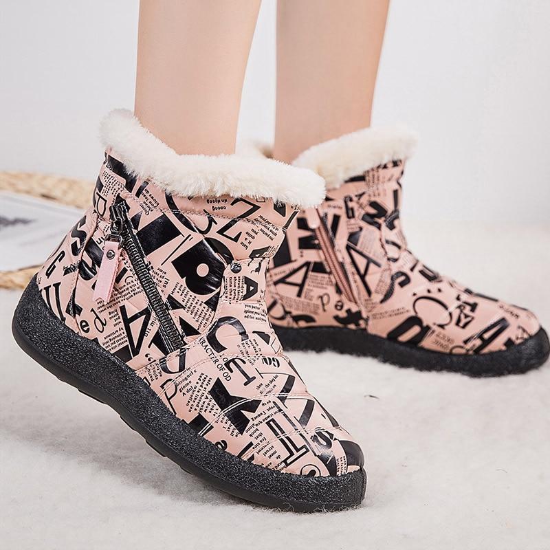 NeuWasserdichte Damen-Schneestiefel in Übergröße #KLYZ2022J-49