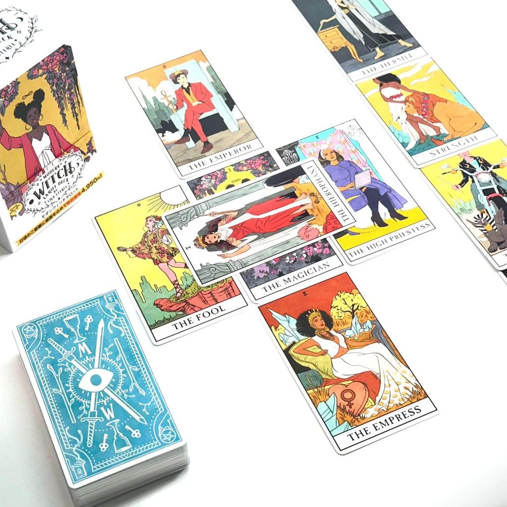 Tarot Cards Modern Witch Tarot First Edition Japanese Version Affirmation Tarot Fortune Telling with Japanese Instruction Manual I.I.J