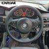 Husa Negră din Piele Artificială pentru Volan pentru BMW E60 E61 Touring 530d M sport 545i 550i E63 Coupe E64 630i 645Ci 650i